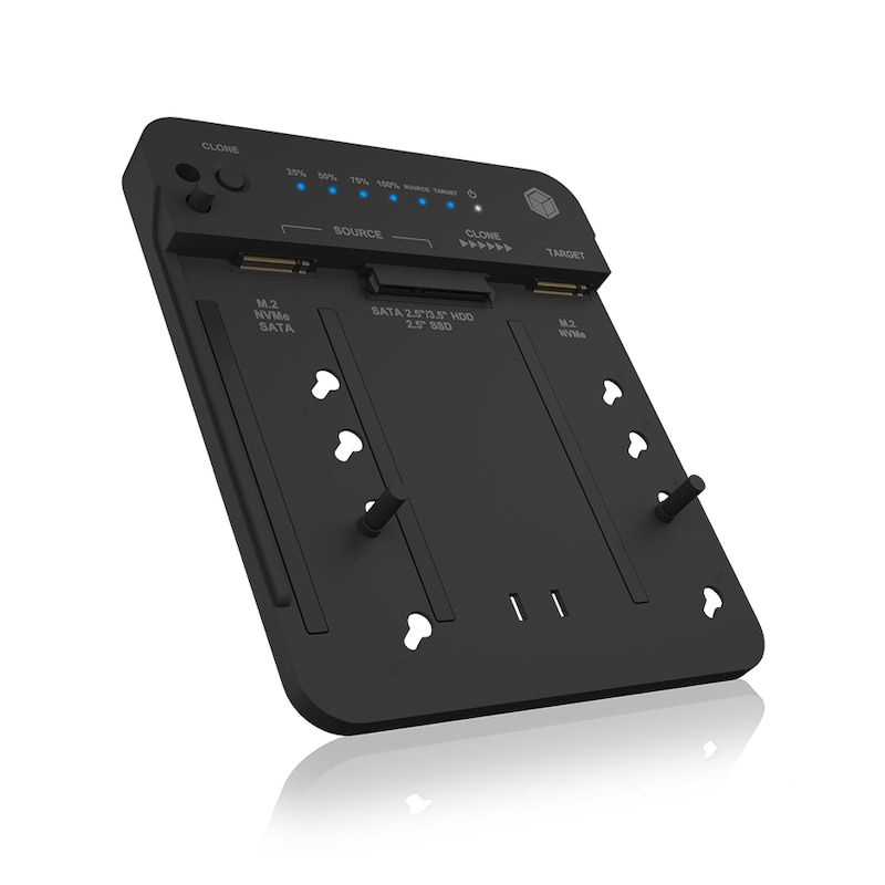 HDD günstig Kaufen-RaidSonic Icy Box IB-2913MCL-C31 Klonstation für M.2, NVMe, 2,5" SSD, HDD. RaidSonic Icy Box IB-2913MCL-C31 Klonstation für M.2, NVMe, 2,5" SSD, HDD <![CDATA[• Klont SATA zu M.2 PCIe NVMe und M.2 NVMe zu M.2 NVMe oder zurück • Schnelle, 