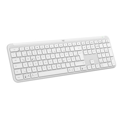 Logitech Signature Slim K950 Pale Grey - Kabellose Tastatur inkl. Logi Bolt