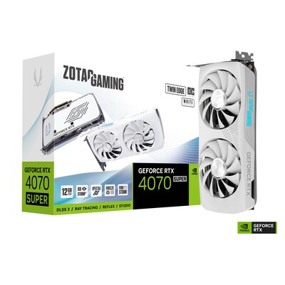 Face Art günstig Kaufen-ZOTAC GAMING GeForce RTX 4070 Super Twin Edge OC White 12GB Grafikkarte. ZOTAC GAMING GeForce RTX 4070 Super Twin Edge OC White 12GB Grafikkarte <![CDATA[• GeForce RTX 4070, Ada Lovelace mit DLSS 3 • 12GB GDDR6X-RAM (192bit Speicherinterface), 21 Gbps