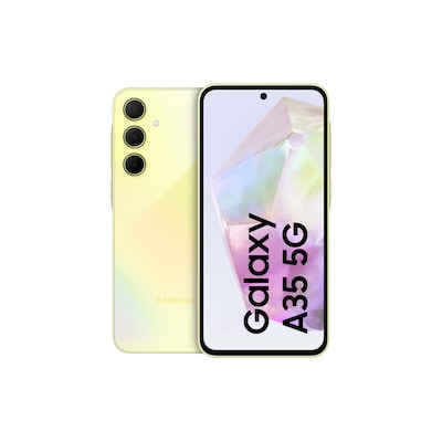 Pro 128GB günstig Kaufen-Samsung GALAXY A35 5G A356B Dual-SIM 128GB Lemon Android 14.0 Smartphone. Samsung GALAXY A35 5G A356B Dual-SIM 128GB Lemon Android 14.0 Smartphone <![CDATA[• Farbe: gelb • 2,4 GHz Exynos 1380 Octa-Core-Prozessor • 50 Megapixel Hauptkamera mit optisc