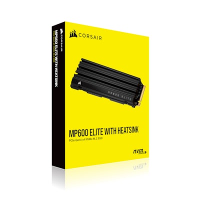 Corsair günstig Kaufen-Corsair MP600 ELITE NVMe SSD 1 TB 3D TLC NAND M.2 2280 PCIe Gen4 m. Kühlkörper. Corsair MP600 ELITE NVMe SSD 1 TB 3D TLC NAND M.2 2280 PCIe Gen4 m. Kühlkörper <![CDATA[• 1 TB - 9 mm Bauhöhe • M.2 2280 Card, PCIe 4.0 • Maximale L