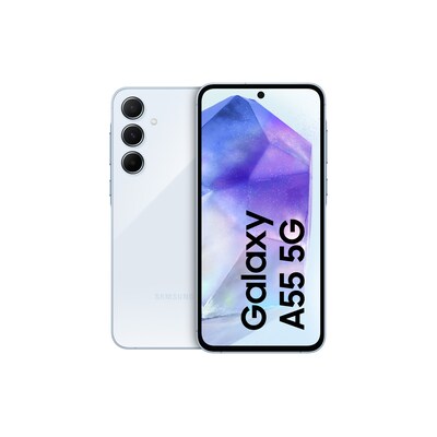 Android smartphone günstig Kaufen-Samsung GALAXY A55 5G A556B Dual-SIM 128GB Awesome Iceblue Android 14 Smartphone. Samsung GALAXY A55 5G A556B Dual-SIM 128GB Awesome Iceblue Android 14 Smartphone <![CDATA[• Farbe: hellblau • 2,75 GHz Exynos 1480 Octa-Core-Prozessor • 50 Megapixel H