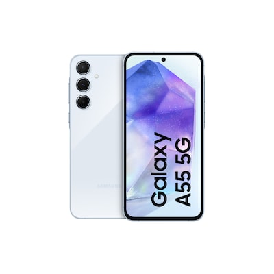 android smartphone günstig Kaufen-Samsung GALAXY A55 5G A556B Dual-SIM 256GB Awesome Iceblue Android 14 Smartphone. Samsung GALAXY A55 5G A556B Dual-SIM 256GB Awesome Iceblue Android 14 Smartphone <![CDATA[• Farbe: hellblau • 2,75 GHz Exynos 1480 Octa-Core-Prozessor • 50 Megapixel H
