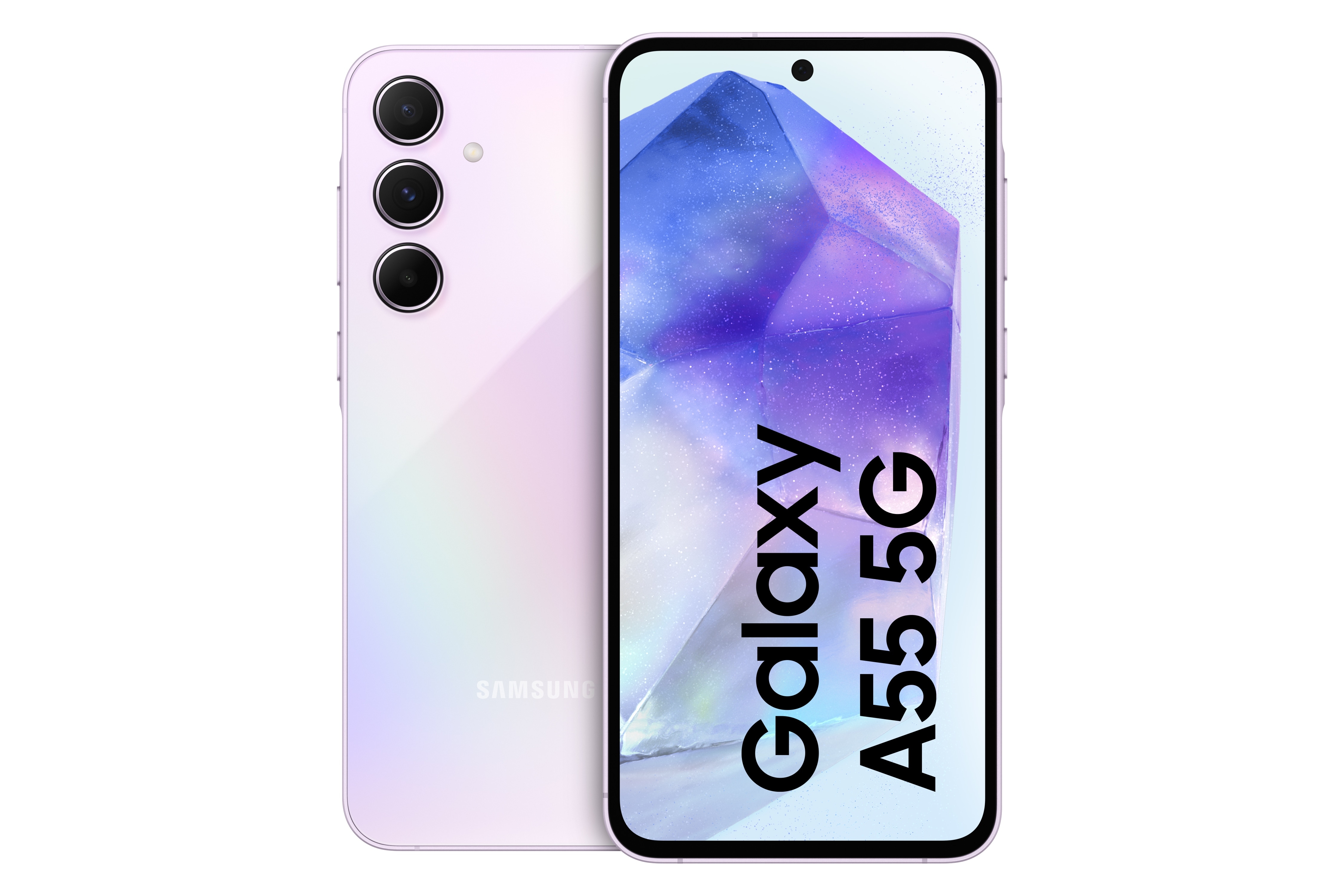 Samsung GALAXY A55 5G A556B Dual-SIM 128GB Lilac Android 14.0 Smartphone