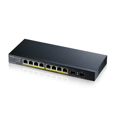 10 20 günstig Kaufen-ZyXEL GS1100-10HP v2 10-Port unmanaged 8x Gigabit, 2x Fiber Uplink, 120W PoE+. ZyXEL GS1100-10HP v2 10-Port unmanaged 8x Gigabit, 2x Fiber Uplink, 120W PoE+ <![CDATA[• 8-port GbE Unmanaged PoE Switch mit GbE Uplink • 8 x 1000Base-T RJ-45 PoE+, 2 x Gig