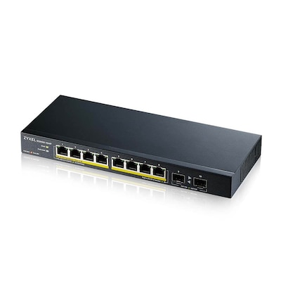 2x 10 günstig Kaufen-ZyXEL GS1100-10HP v2 10-Port unmanaged 8x Gigabit, 2x Fiber Uplink, 120W PoE+. ZyXEL GS1100-10HP v2 10-Port unmanaged 8x Gigabit, 2x Fiber Uplink, 120W PoE+ <![CDATA[• 8-port GbE Unmanaged PoE Switch mit GbE Uplink • 8 x 1000Base-T RJ-45 PoE+, 2 x Gig