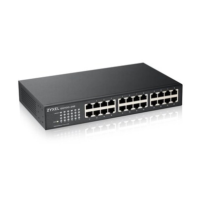 Stand For günstig Kaufen-ZyXEL GS1100-24E V3 24-Port Gigabit Unmanaged Switch. ZyXEL GS1100-24E V3 24-Port Gigabit Unmanaged Switch <![CDATA[• 24-port GbE Unmanaged Switch • Switching capacity (Gbps): 48 • Forwarding rate (Mpps): 35.7 • Standalone, Rack montierbar • Abm