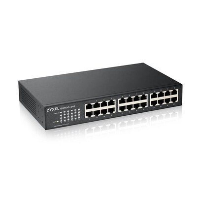 Man and günstig Kaufen-ZyXEL GS1100-24E V3 24-Port Gigabit Unmanaged Switch. ZyXEL GS1100-24E V3 24-Port Gigabit Unmanaged Switch <![CDATA[• 24-port GbE Unmanaged Switch • Switching capacity (Gbps): 48 • Forwarding rate (Mpps): 35.7 • Standalone, Rack montierbar • Abm