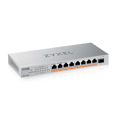 ATA mit günstig Kaufen-ZyXEL XMG-108 8 Port 10/2,5G MultiGig PoE++ 100W Switch unmanaged, 8xPoE++ (60W). ZyXEL XMG-108 8 Port 10/2,5G MultiGig PoE++ 100W Switch unmanaged, 8xPoE++ (60W) <![CDATA[• 8-Port 2.5G Unmanaged Switch mit 10G Uplink • 8x 2.5GBASE-T, 1x 1G SFP/10G SF
