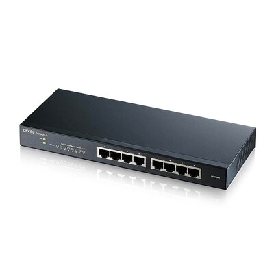 to Be günstig Kaufen-ZyXEL GS1900-8 V2 8-Port GbE L2 smart switch lüfterlos. ZyXEL GS1900-8 V2 8-Port GbE L2 smart switch lüfterlos <![CDATA[• 8-port GbE Smart Managed Switch • 8x 100/1000 Mbps • Switching Capacity: 16 Gbps • Jumbo Frames: Up to 9 KB • Abm