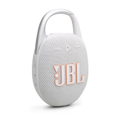 WE ARE günstig Kaufen-JBL Clip 5 Tragbarer Bluetooth-Lautsprecher wasserdicht nach IP67 weiß. JBL Clip 5 Tragbarer Bluetooth-Lautsprecher wasserdicht nach IP67 weiß <![CDATA[• Ultra-tragbarer JBL Pro Sound • Neu gestalteter Karabinerhaken • Wasser- und staubges