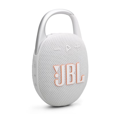 Tragbare Lautsprecher günstig Kaufen-JBL Clip 5 Tragbarer Bluetooth-Lautsprecher wasserdicht nach IP67 weiß. JBL Clip 5 Tragbarer Bluetooth-Lautsprecher wasserdicht nach IP67 weiß <![CDATA[• Ultra-tragbarer JBL Pro Sound • Neu gestalteter Karabinerhaken • Wasser- und staubges