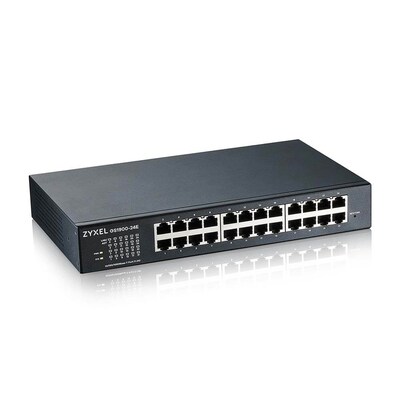 FRITZ!Smart günstig Kaufen-ZyXEL GS1900-24E V3 24-Port GbE L2 Smart Managed Switch lüfterlos. ZyXEL GS1900-24E V3 24-Port GbE L2 Smart Managed Switch lüfterlos <![CDATA[• 24-port GbE Smart Managed Switch • 24x 100/1000 Mbps • Switching capacity (Gbps): 48 • Jumbo 