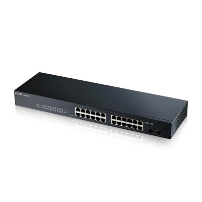 190 g günstig Kaufen-ZyXEL GS1900-24 V2 24-Port GbE Smart Managed Switch, 2x SFP, lüfterlos Rackmount. ZyXEL GS1900-24 V2 24-Port GbE Smart Managed Switch, 2x SFP, lüfterlos Rackmount <![CDATA[• 24-port GbE Smart Managed Switch mit GbE Uplink • 24x 100/1000 Mbps