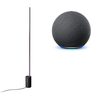 Philips günstig Kaufen-Amazon Echo Dot (5. Gen.) mit Alexa + Philips Hue Gradient Signe Stehleuchte. Amazon Echo Dot (5. Gen.) mit Alexa + Philips Hue Gradient Signe Stehleuchte <![CDATA[• Stets bereit – Alexa kann Witze erzählen & Musik abspielen • Kann über Bluetooth 