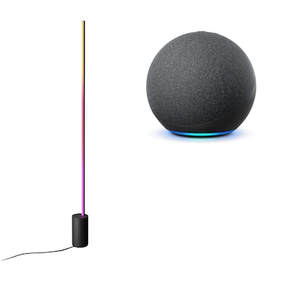 mit Bluetooth günstig Kaufen-Amazon Echo Dot (5. Gen.) mit Alexa + Philips Hue Gradient Signe Stehleuchte. Amazon Echo Dot (5. Gen.) mit Alexa + Philips Hue Gradient Signe Stehleuchte <![CDATA[• Stets bereit – Alexa kann Witze erzählen & Musik abspielen • Kann über Bluetooth 