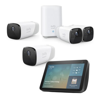 How it günstig Kaufen-Amazon Echo Show 8 (2. Gen.) mit Alexa + eufy Cam 2 Pro 4+1 Überwachungskamera. Amazon Echo Show 8 (2. Gen.) mit Alexa + eufy Cam 2 Pro 4+1 Überwachungskamera <![CDATA[• Alexa zeigt richtig viele Dinge – mit 8-Zoll-HD-Touchscreen • Bleiben