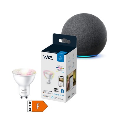 Bluetooth/WIFI günstig Kaufen-Amazon Echo Dot (5. Gen.) mit Alexa + WiZ GU10 Tunable White & Color. Amazon Echo Dot (5. Gen.) mit Alexa + WiZ GU10 Tunable White & Color <![CDATA[• Stets bereit – Alexa kann Witze erzählen & Musik abspielen • Kann über Bluetooth verbunde