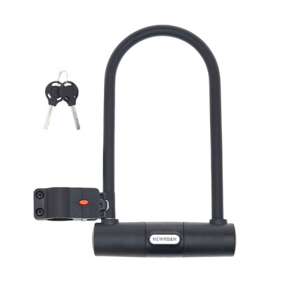 AM Fahrrad günstig Kaufen-Newrban Bügelschloss Black. Newrban Bügelschloss Black <![CDATA[• U-Vorhängeschloss für Fahrrad und Roller • Langlebiges und robustes Material • Ideal für 31,8 mm Rahmen • Einfache Befestigung am Rahmen]]>. 