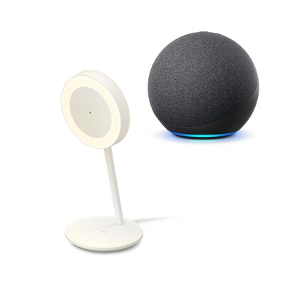 to Eu günstig Kaufen-Amazon Echo Dot (5. Gen.) mit Alexa + WiZ Portrait Tischleuchte. Amazon Echo Dot (5. Gen.) mit Alexa + WiZ Portrait Tischleuchte <![CDATA[• Stets bereit – Alexa kann Witze erzählen & Musik abspielen • Kann über Bluetooth verbunden werden, inklusiv