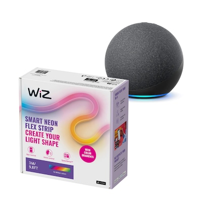 CD Musik günstig Kaufen-Amazon Echo Dot (5. Gen.) mit Alexa + WiZ Flex Lightstrip 3m. Amazon Echo Dot (5. Gen.) mit Alexa + WiZ Flex Lightstrip 3m <![CDATA[• Stets bereit – Alexa kann Witze erzählen & Musik abspielen • Kann über Bluetooth verbunden werden, inklusive Temp
