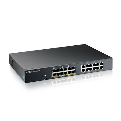 ZyXEL GS1915-24EP 24-Port GbE 802.3at, Smart Switch, NebulaFlex, PoE+ 130W, Rack