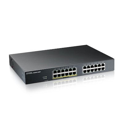 AC 4E  günstig Kaufen-ZyXEL GS1915-24EP 24-Port GbE 802.3at, Smart Switch, NebulaFlex, PoE+ 130W, Rack. ZyXEL GS1915-24EP 24-Port GbE 802.3at, Smart Switch, NebulaFlex, PoE+ 130W, Rack <![CDATA[• 24-port GbE Smart Managed PoE Switch • 12x 1000Base-T RJ-45 PoE+, 12x 1000Bas