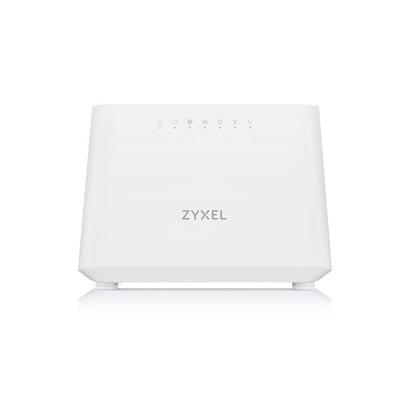 WiFi Router günstig Kaufen-ZyXEL EX3301 WiFi 6 AX1800 5-Port Gigabit Modem Router Dual-Band Gigabit. ZyXEL EX3301 WiFi 6 AX1800 5-Port Gigabit Modem Router Dual-Band Gigabit <![CDATA[• WLAN 2.4 GHz 2x2 ax + 5 GHz 2x2 ax • RJ45/GbE, 4x Ethernet port, 2x POTS FXS port, USB port 