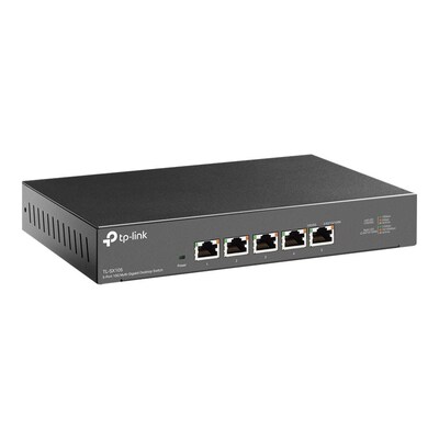 Switch 5 günstig Kaufen-TP-LINK TL-SX105 V1 5x Port Desktop Switch. TP-LINK TL-SX105 V1 5x Port Desktop Switch <![CDATA[• 5-Port Gigabit Ethernet Switch • 5x bis zu 100 Gbit/s • MAC-Adresse: 32000, Jumbo-Frame-Größe: 10 • An Rack montierbar]]>. 