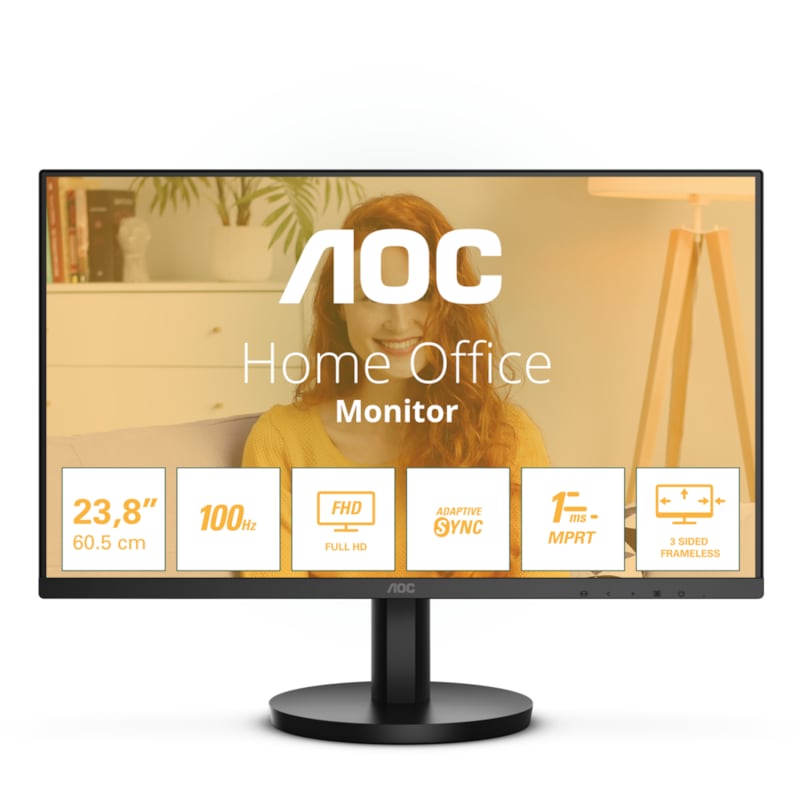 MiniDP/HDMI günstig Kaufen-AOC 24B3HMA2 60,5m (23,8") FHD VA Office Monitor 16:9 VGA/HDMI 100Hz Sync 1ms. AOC 24B3HMA2 60,5m (23,8") FHD VA Office Monitor 16:9 VGA/HDMI 100Hz Sync 1ms <![CDATA[• Energieeffizienzklasse: E • Größe: 60,5 cm (23,8 Zoll) 16:9, Auflösung: 1.920x1
