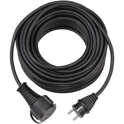 KAbel günstig Kaufen-Brennenstuhl Qualitäts-Gummi-Verlängerungskabel 10m IP44 für außen schwarz. Brennenstuhl Qualitäts-Gummi-Verlängerungskabel 10m IP44 für außen schwarz <![CDATA[• Strom-Kabel/ Strom-Verlängerung • Anschlüsse: S