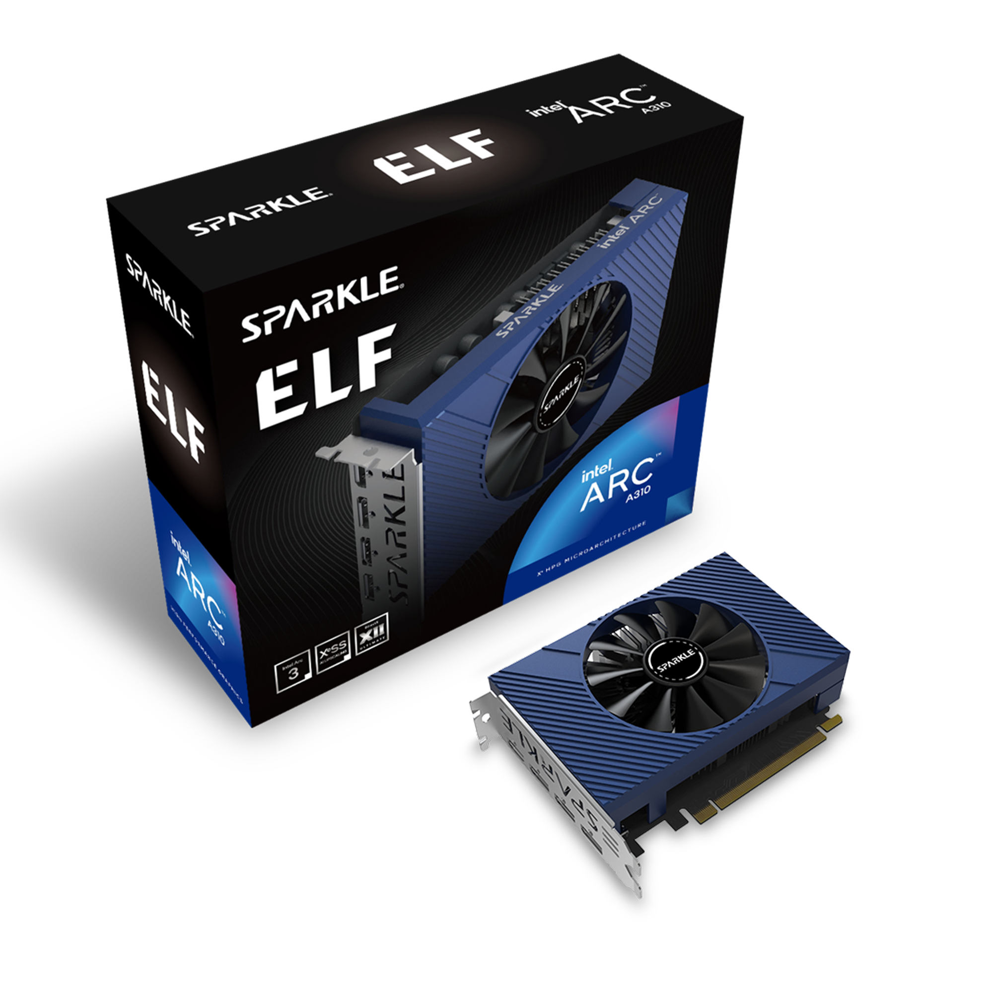 SPARKLE Intel Arc A310 ELF 4GB GDDR6 Grafikkarte 1x HDMI 3x DP