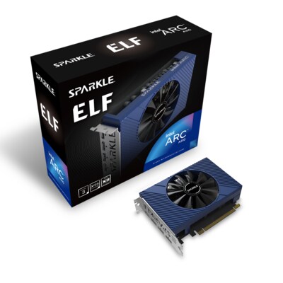 AT DG2 günstig Kaufen-SPARKLE Intel Arc A310 ELF 4GB GDDR6 Grafikkarte 1x HDMI 3x DP. SPARKLE Intel Arc A310 ELF 4GB GDDR6 Grafikkarte 1x HDMI 3x DP <![CDATA[• Intel Arc A580, Intel ARC, Alchemist (DG2-512, 1700 MHz) • 8GB GDDR6-RAM (256-bit Speicherinterface) • Core/Mem