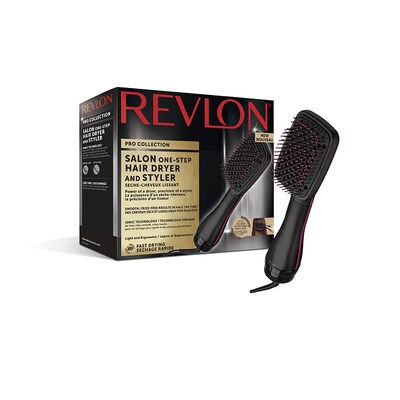 Air Dryer günstig Kaufen-REVLON Perfect Heat One Step Hair Dryer and Styler. REVLON Perfect Heat One Step Hair Dryer and Styler <![CDATA[• Kombination aus leistungsstarkem Haartrockner und glättender Paddelbür • 2-in-1Warmluftbürste sorgt doppelt so schnell für glatt gef