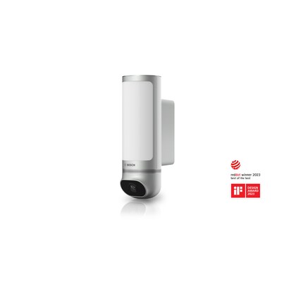 RB M günstig Kaufen-Bosch Smart Home Eyes Außenkamera II silber. Bosch Smart Home Eyes Außenkamera II silber <![CDATA[• Personenerkennung via Videoanalyse & 3D-Bewegungssensoren • Definierbare Bewegungszonen zur Einschränkung der Kameraaufzeichnung • Maskier