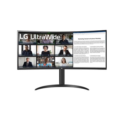 USB C  günstig Kaufen-LG 34WR55QC-B.AEU 86.4cm (34") UWQHD 21:9 VA curved Monitor HDMI/DP/USB-C. LG 34WR55QC-B.AEU 86.4cm (34") UWQHD 21:9 VA curved Monitor HDMI/DP/USB-C <![CDATA[• Energieeffizienzklasse: F • Größe: 86,4 cm (34 Zoll) 21:9, Auflösung: 3.440x1.44