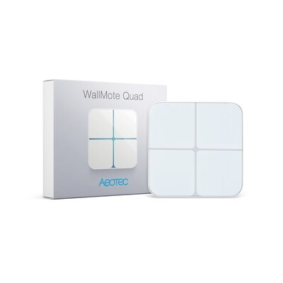 Ego de günstig Kaufen-Aeotec WallMote Quad - Remote Switch mit 4 Buttons. Aeotec WallMote Quad - Remote Switch mit 4 Buttons <![CDATA[• Funk-Schalter mit vier Touch-Flächen • Slider-Funktion • Smart Home-Kategorien: • Funkstandard(s): Z-Wave • Lieferumfang:]]>. 