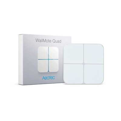 FAN SCHAL günstig Kaufen-Aeotec WallMote Quad - Remote Switch mit 4 Buttons. Aeotec WallMote Quad - Remote Switch mit 4 Buttons <![CDATA[• Funk-Schalter mit vier Touch-Flächen • Slider-Funktion • Smart Home-Kategorien: • Funkstandard(s): Z-Wave • Lieferumfang:]]>. 