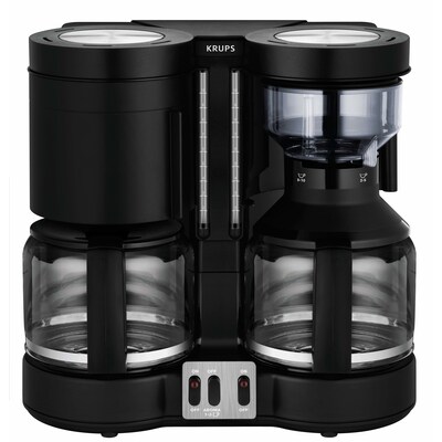 Plus 1 günstig Kaufen-Krups KM 8508 Doppel-Automat Kombiautomat Kaffee/Tee Duothek Plus Schwarz. Krups KM 8508 Doppel-Automat Kombiautomat Kaffee/Tee Duothek Plus Schwarz <![CDATA[• Leistung: 2 x 1100 Watt • 2 x 10 Tassen (2 Wasserstandsanzeigen mit Lupeneffekt) • Automa