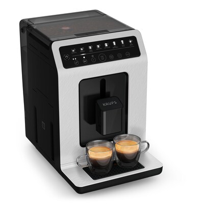 CD R günstig Kaufen-Krups EA897A Evidence ECOdesign Kaffeevollautomat. Krups EA897A Evidence ECOdesign Kaffeevollautomat <![CDATA[• ohne Display • Programmierung aller Kaffeespezialitäten • Milchschaumgetränke auf Knopfdruck • Kegelmahlwerk • Automatische Spül- 