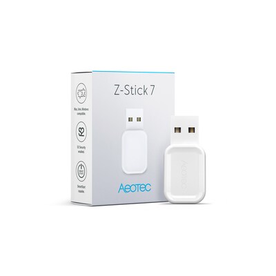 USB C  günstig Kaufen-Aeotec Z-Stick 7. Aeotec Z-Stick 7 <![CDATA[• USB-Stick • Z-Wave Plus V2 • SmartStart fähig • Funkstandard(s): Z-Wave • Lieferumfang:]]>. 