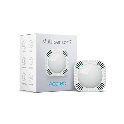 Wave On günstig Kaufen-Aeotec Multisensor 7. Aeotec Multisensor 7 <![CDATA[• SmartStart fähig • Z-Wave Plus V2 • S2 Security • Vibrationssensor, Lichtsensor, UV-Sensor • Bewegungssensor, Temperatursensor]]>. 