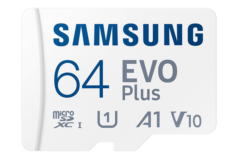 Samsung Evo Plus 64 GB microSDXC Speicherkarte (130 MB/s, Class 10, U3)