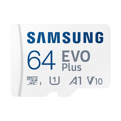 GB Micro günstig Kaufen-Samsung Evo Plus (2024) 64 GB microSDXC Speicherkarte (160 MB/s, Class 10, U3). Samsung Evo Plus (2024) 64 GB microSDXC Speicherkarte (160 MB/s, Class 10, U3) <![CDATA[• Speichertyp: microSDXC (UHS-I) inklusive SD-Adapter • Speicherkapazität: 64 GB 