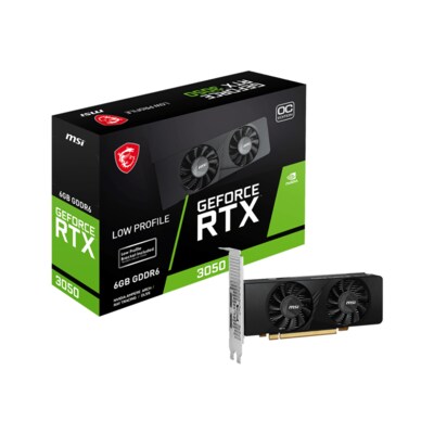 1x FI günstig Kaufen-MSI GeForce RTX 3050 LP 6G OC 6GB GDDR6 Grafikkarte 1xDP/HDMI. MSI GeForce RTX 3050 LP 6G OC 6GB GDDR6 Grafikkarte 1xDP/HDMI <![CDATA[• GeForce RTX 3050, NVIDIA Ampere, Werksseitig übertaktet • 6GB GDDR6-RAM (96Bit-Speicherinterface) • Core/Memoryt