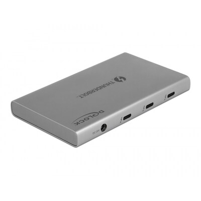 mini 4 günstig Kaufen-Delock Thunderbolt™ 4 Hub 3 Port mit zusätzlichem SuperSpeed USB 10 Gbps 8K. Delock Thunderbolt™ 4 Hub 3 Port mit zusätzlichem SuperSpeed USB 10 Gbps 8K <![CDATA[• Übertragungsrate bis 40Gbps • Metallgehäuse aus Aluminium •