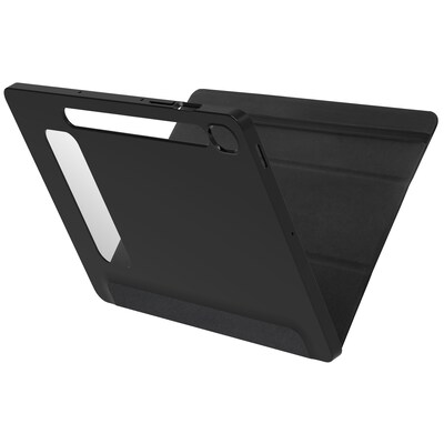 Box mit günstig Kaufen-OtterBox React Folio Series Case f. Samsung Galaxy Tab S9 FE schwarz. OtterBox React Folio Series Case f. Samsung Galaxy Tab S9 FE schwarz <![CDATA[• Kompatibilität: Samsung Galaxy Tab S9 FE • Ständer mit mehreren Positionen hält Ihr Tablet stabil 