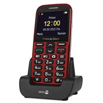 Station Direkt günstig Kaufen-Primo 366 by Doro - rot. Primo 366 by Doro - rot <![CDATA[• Übersichtlichtes 5,8 cm (2,3 Zoll) TFT-Display • Integrierte Notruftaste • Mit Kamera und FM-Radio • 2 Direktwahltasten • Inklusive Tischladestation]]>. 