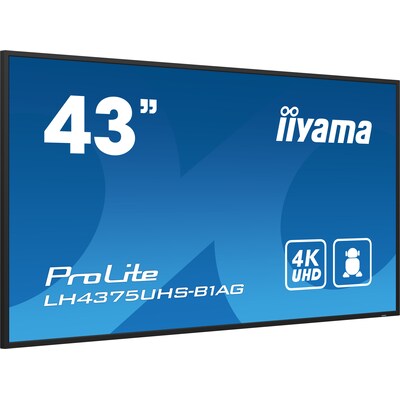 UF Pro günstig Kaufen-iiyama ProLite LH4375UHS-B1AG 108cm (42,5") 4K Digital Signage Monitor HDMI/DP. iiyama ProLite LH4375UHS-B1AG 108cm (42,5") 4K Digital Signage Monitor HDMI/DP <![CDATA[• Energieeffizienzklasse: G • Größe: 108 cm(42,5 Zoll) 16:9, Auflösung: 