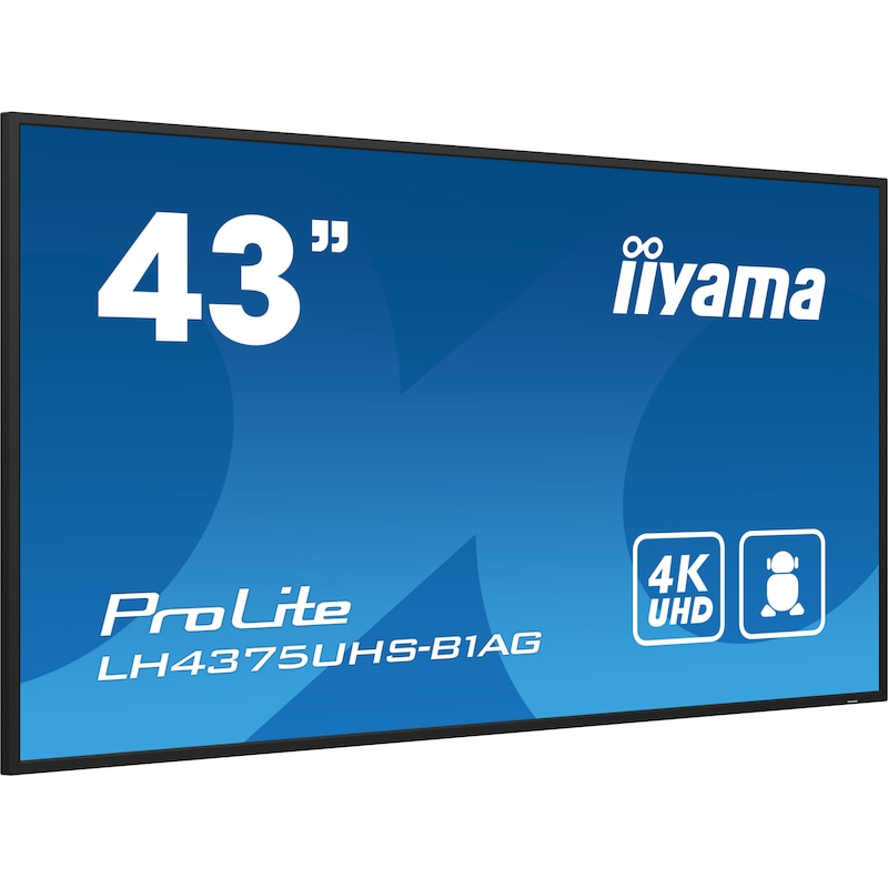 iiyama ProLite LH4375UHS-B1AG 108cm (42,5") 4K Digital Signage Monitor HDMI/DP